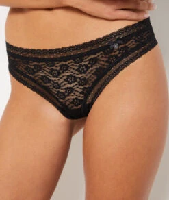 Tanga Dentelle Florale -Lingerie Charmeuse 647459205 b