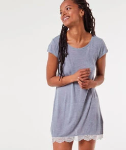 Chemise De Nuit Bas Dentelle -Lingerie Charmeuse 648585325 c