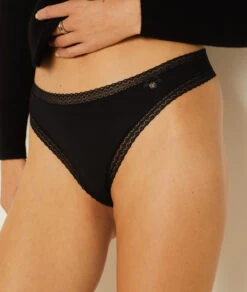 String En Microfibre Bords Dentelle -Lingerie Charmeuse 649181205 b