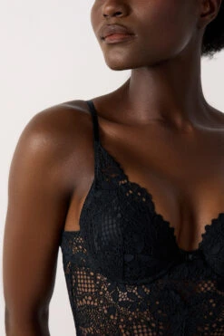 Body En Dentelle Dos Ouvert -Lingerie Charmeuse 650947205 b