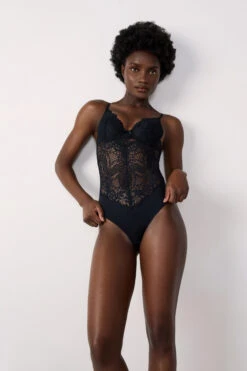 Body En Dentelle Dos Ouvert -Lingerie Charmeuse 650947205 x