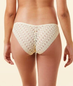 Culotte En Coton Biologique Et Dentelle -Lingerie Charmeuse 651416456 c