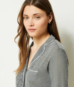 Chemise De Pyjama Unie 10 Chemise De Pyjama Unie -Lingerie Charmeuse 651599502 b