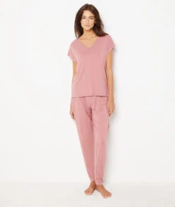 Top Manches Courtes Uni -Lingerie Charmeuse 652547194 6