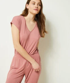 Pantalon De Pyjama Uni -Lingerie Charmeuse 652547394 c