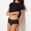 Flux Moyen - Shorty De Règles En Coton Biologique -Lingerie Charmeuse 652889505 x