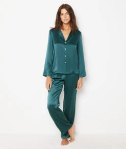Chemise De Pyjama En Soie