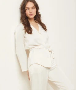 Chemise De Pyjama à Nouer -Lingerie Charmeuse 653109880 c