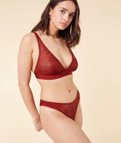 Tanga High Leg Tulle Graphique -Lingerie Charmeuse 653309175 c