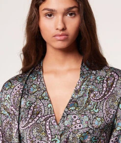 Déshabillé Satiné Imprimé -Lingerie Charmeuse 653415390 b