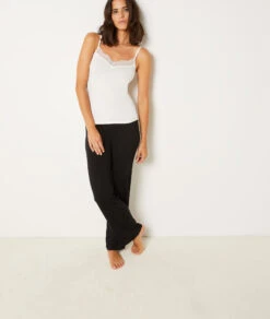 Top à Bretelles Décolleté Dentelle 9 Top à Bretelles Décolleté Dentelle -Lingerie Charmeuse 653450180 6