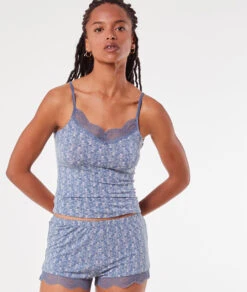 Top à Bretelles Décolleté Dentelle