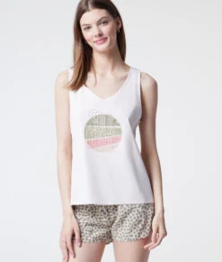 Débardeur De Pyjama "Soulmate" 100% Coton Biologique