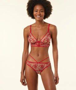 Tanga En Tulle Brodé Détails Liens 9 Tanga En Tulle Brodé Détails Liens -Lingerie Charmeuse 653518473 6