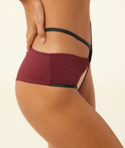 Hipster Détails En Tulle -Lingerie Charmeuse 653565975 c