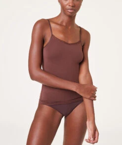 Débardeur à Bretelles Fines Maille Thermique -Lingerie Charmeuse 653604485 c