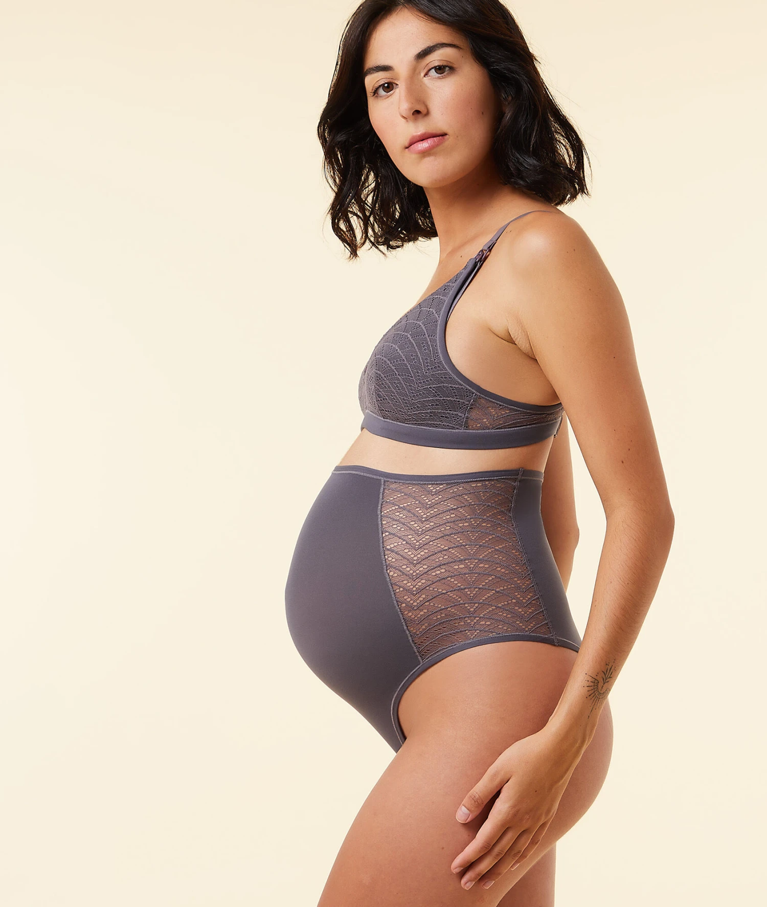 Soutien-gorge Triangle En Dentelle, Clips D'allaitement 5 Soutien-gorge Triangle En Dentelle, Clips D'allaitement – Image 3