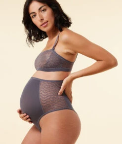 Tanga Taille Haute En Dentelle Et Microfibre -Lingerie Charmeuse 653700404 6