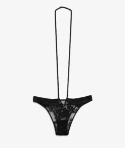 Tanga Chocker En Dentelle Française -Lingerie Charmeuse 653736205 c
