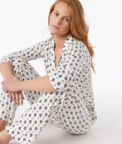 Chemise De Pyjama Imprimée -Lingerie Charmeuse 653768980 c