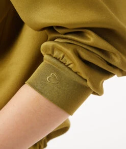 Top Manches Longues Resserré à La Taille -Lingerie Charmeuse 653771541 b