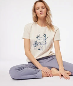 Pantalon 7/8 -Lingerie Charmeuse 653778022 c