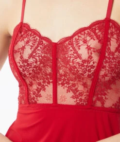 Nuisette En Dentelle Effet Bustier -Lingerie Charmeuse 653784273 b