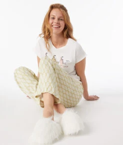 Chaussons Mules Fausse Fourrure