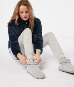 Chaussons Bottines En Grosse Maille
