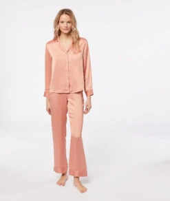 Chemise De Pyjama Satinée -Lingerie Charmeuse 653799988 6