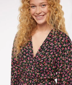 Déshabillé Long Imprimé -Lingerie Charmeuse 653805505 c