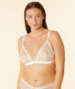 Triangle Sans Armatures En Tulle Brodé 10 Triangle Sans Armatures En Tulle Brodé -Lingerie Charmeuse 653816001 b