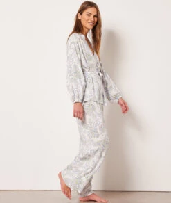 Pantalon De Pyjama Taille Haute 9 Pantalon De Pyjama Taille Haute -Lingerie Charmeuse 653889939 6