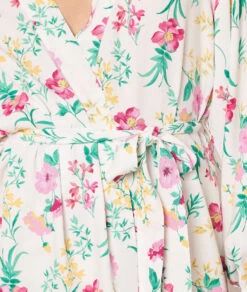 Déshabillé Court Fleuri 10 Déshabillé Court Fleuri -Lingerie Charmeuse 653894090 b