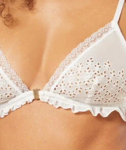 Triangle Sans Armatures Broderie Anglaise -Lingerie Charmeuse 653911780 b