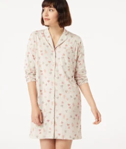 Chemise De Nuit à Boutonner