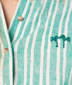 Chemise De Pyjama Rayée -Lingerie Charmeuse 653939646 b