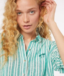 Chemise De Pyjama Rayée -Lingerie Charmeuse 653939646 c