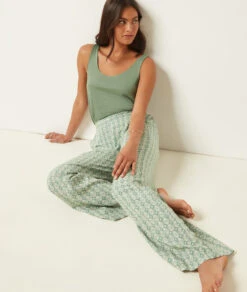 Pantalon De Pyjama Imprimé -Lingerie Charmeuse 653947644 c