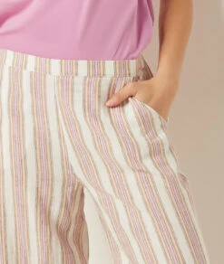 Pantalon De Pyjama En Lin Mélangé -Lingerie Charmeuse 653948470 b