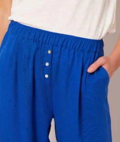 Pantalon De Pyjama En Lin Mélangé -Lingerie Charmeuse 653949423 b