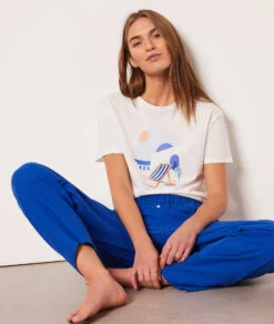 Pantalon De Pyjama En Lin Mélangé