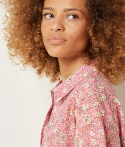 Chemise De Pyjama Imprimée 100% Coton