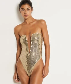 Body Sequin Décolleté Plongeant