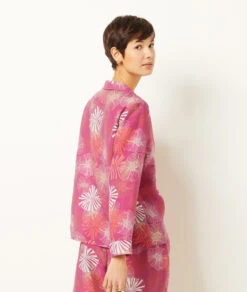 Chemise De Pyjama Satinée Imprimée -Lingerie Charmeuse 654137513 a